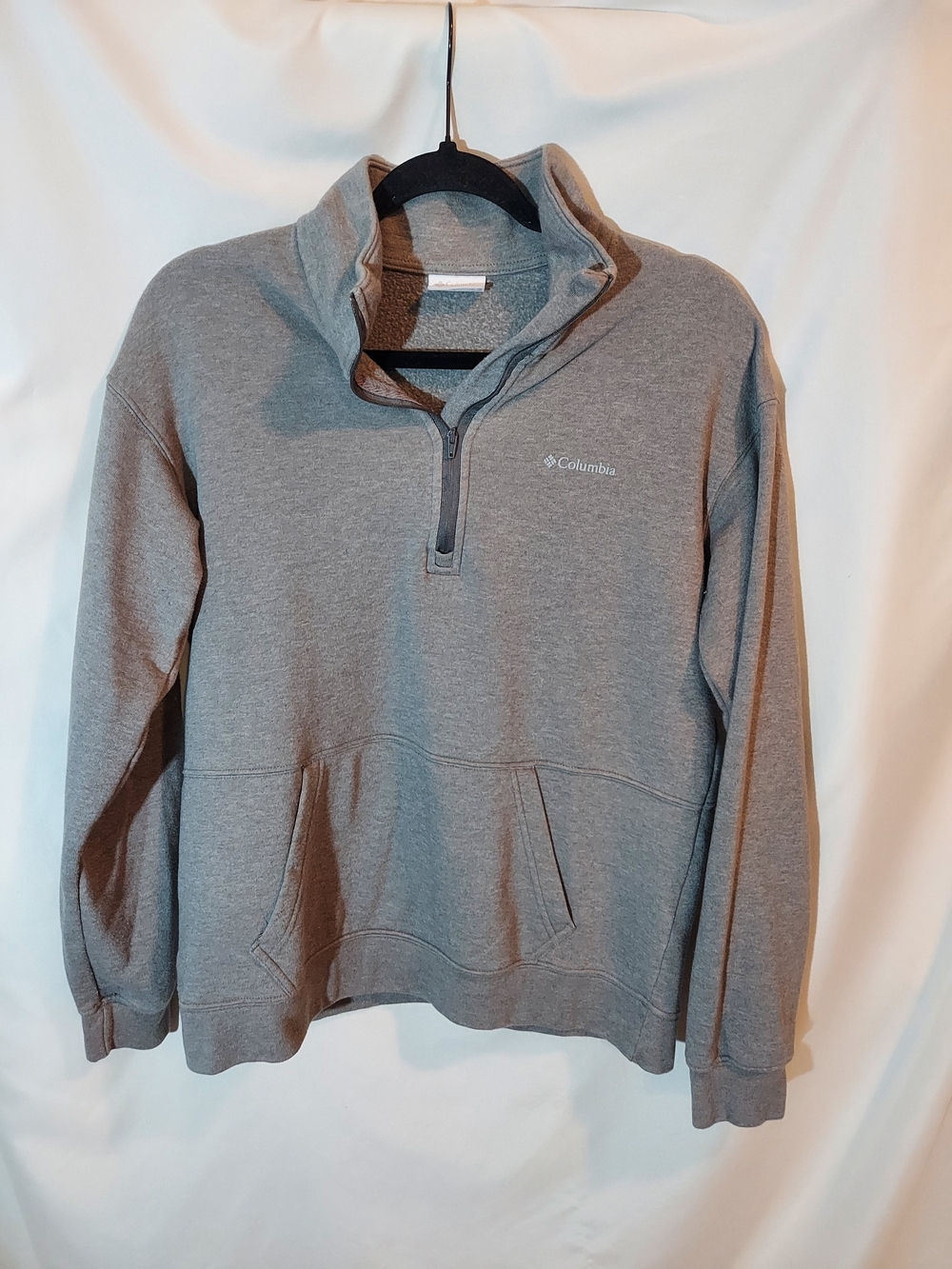 Columbia Men’s Hart Mountain II Half-Zip Fleece Sweatshirt Gray Size M